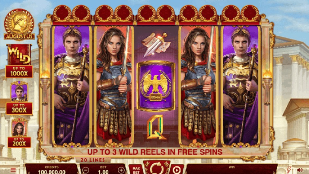 Screenshot of Augustus slot from Microgaming