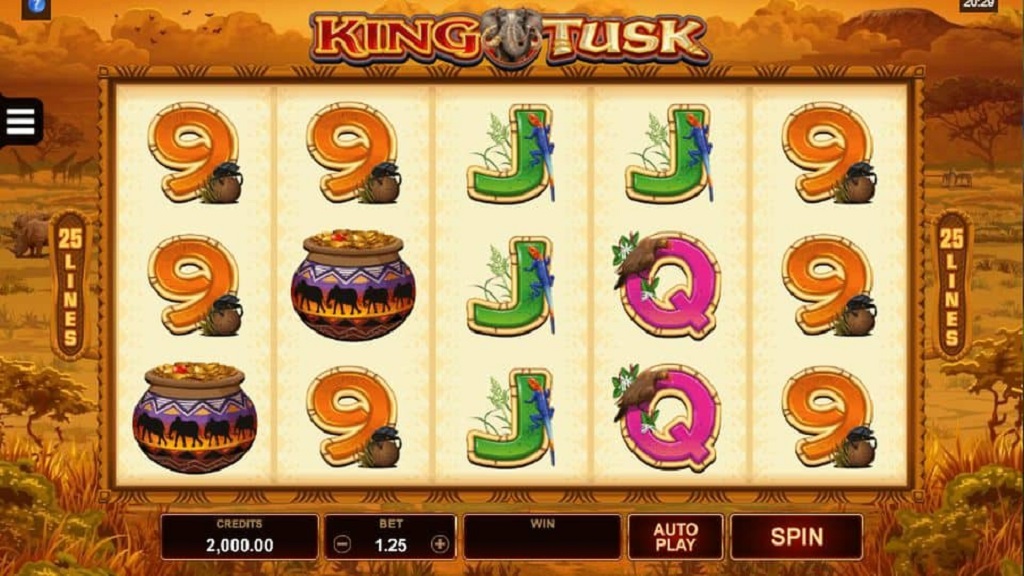Screenshot of King Tusk from Microgaming
