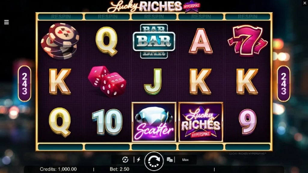 Screenshot of Lucky Riches Hyperspins from Microgaming