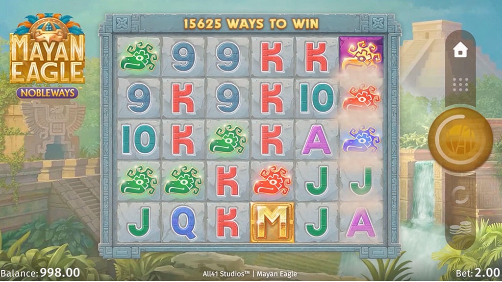 Screenshot of Mayan Eagle Nobleways from Microgaming