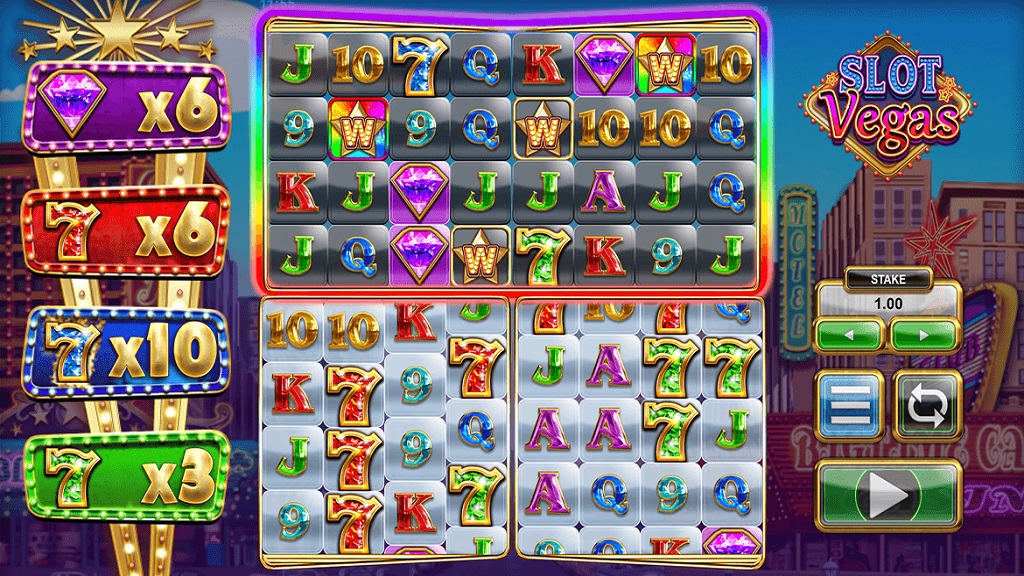 Screenshot of Slot Vegas Megaquads slot from Big Time Gaming