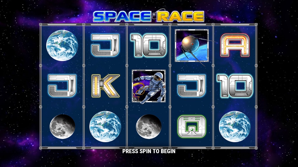 Screenshot of Space Race slot from Play’n Go