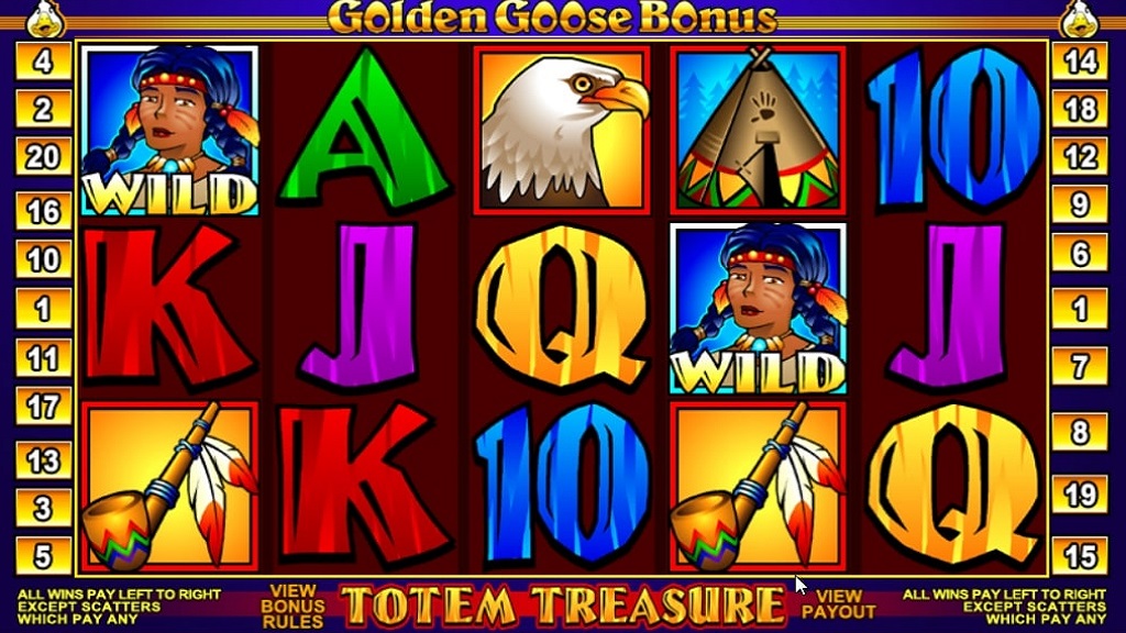 Screenshot of Totem Treasure slot from Microgaming