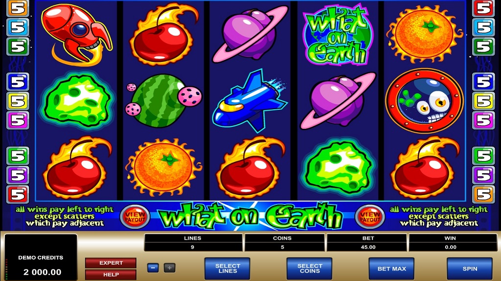 Screenshot of What on Earth slot from Microgaming